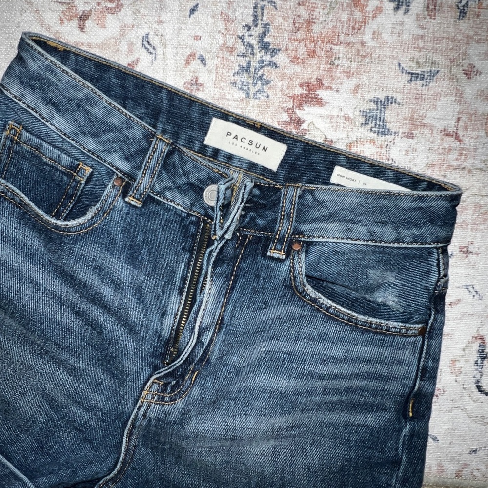 PACSUN JEAN HIGH WAISTED SHORTS